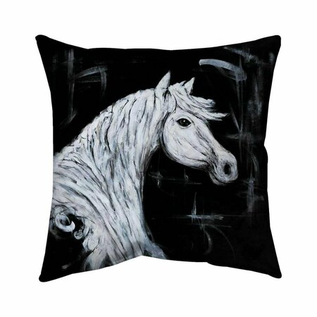 FONDO 26 x 26 in. Horse Profile View-Double Sided Print Indoor Pillow FO2774078